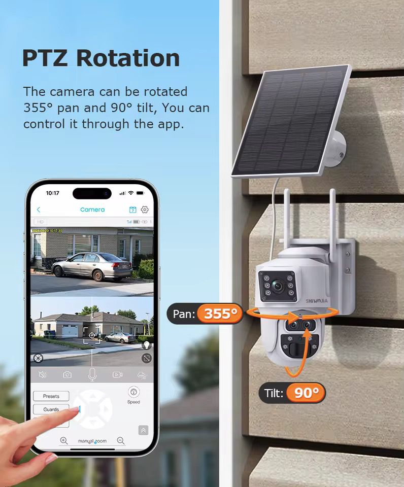 8MP Dual Lens IP Wifi Surveillance Camera