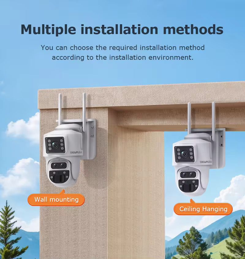 8MP Dual Lens IP Wifi Surveillance Camera