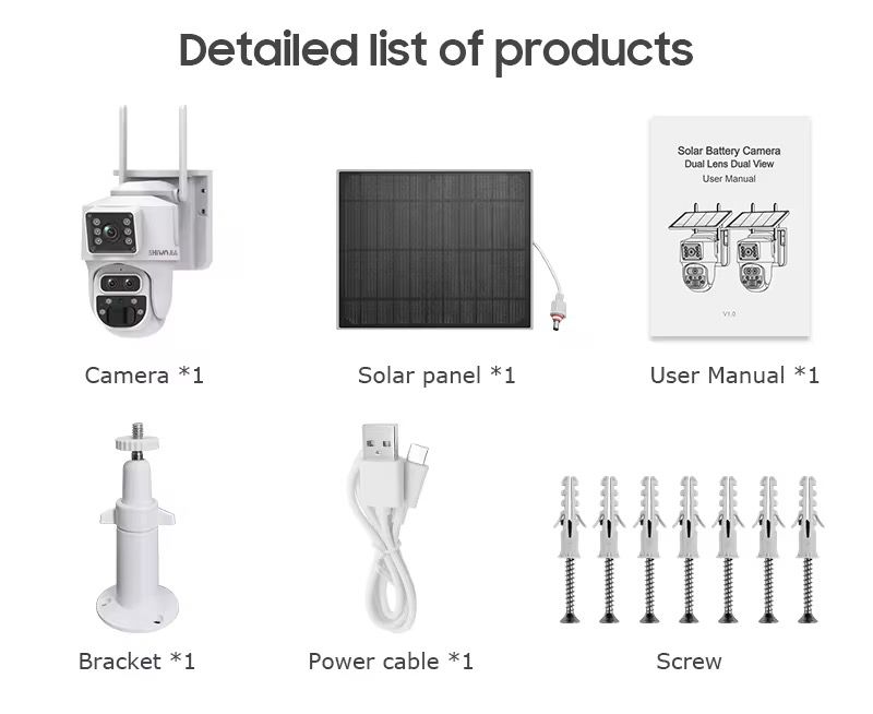 8MP Dual Lens IP Wifi Surveillance Camera