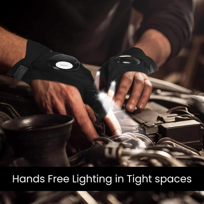 Beyond Beam™ - Pair of Advanced LED Water Proof Work Gloves.