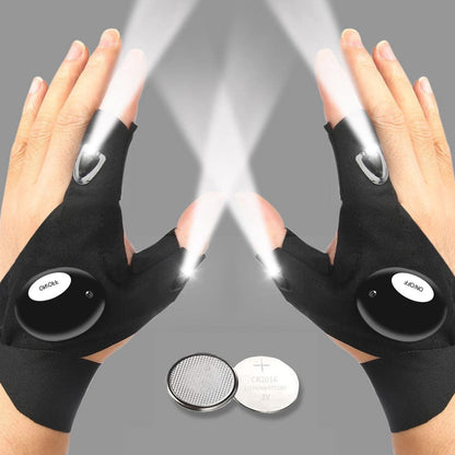 Beyond Beam™ - Pair of Advanced LED Water Proof Work Gloves.
