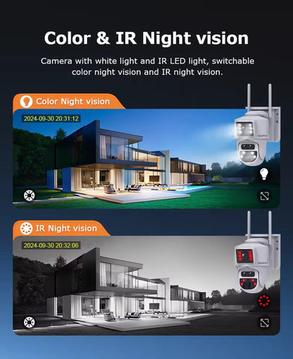 8MP Dual Lens IP Wifi Surveillance Camera