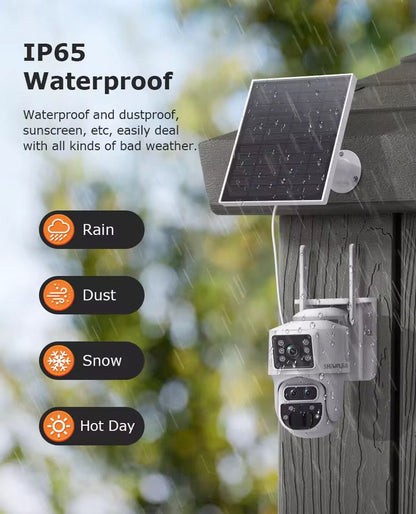 8MP Dual Lens IP Wifi Surveillance Camera