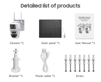 8MP Dual Lens IP Wifi Surveillance Camera